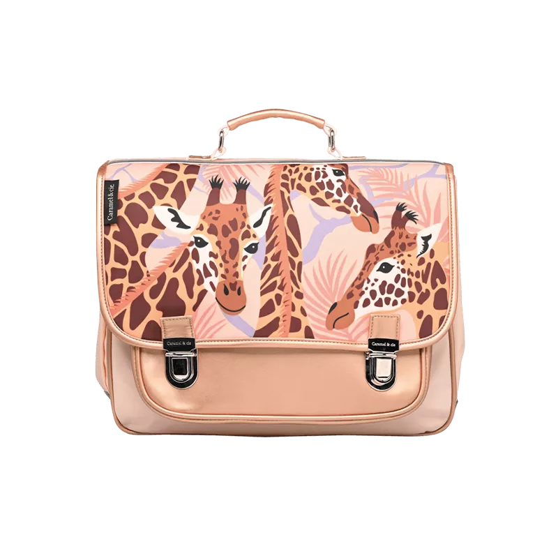 Caramel &amp; Cie - Cartable Moyen - Jolies Girafes