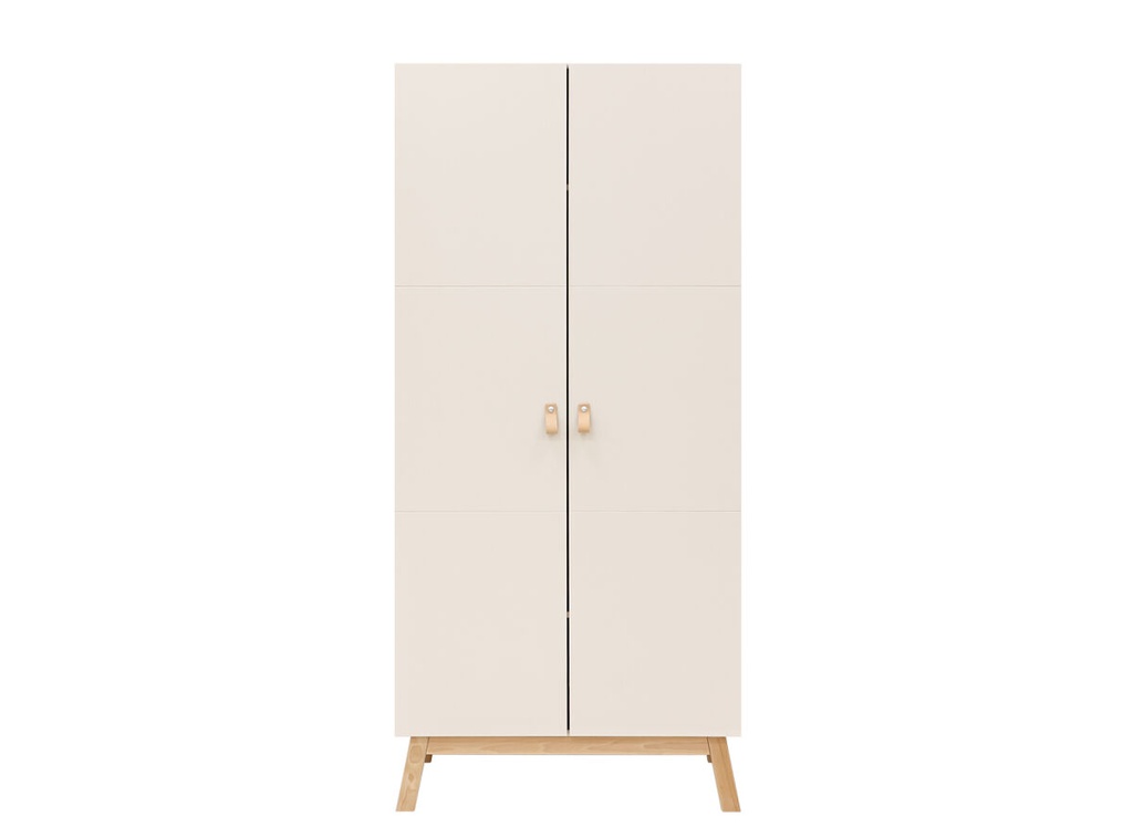 Bopita - Armoire 2 Portes Lines - Dune/Naturel