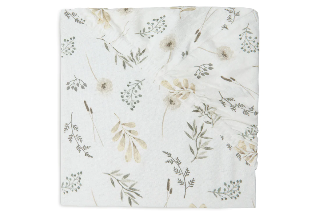 Jollein - Drap-housse Jersey 60x120cm - Wild Flowers