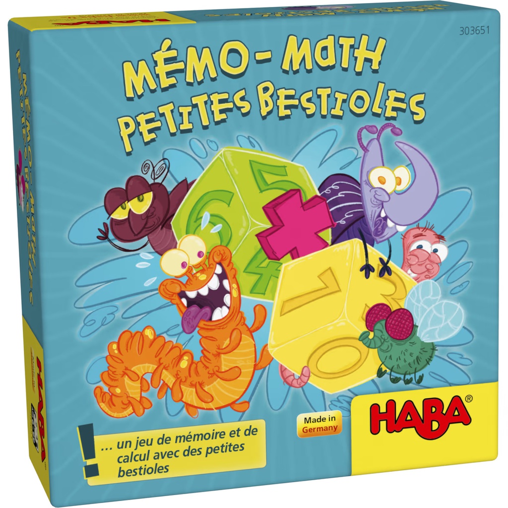 HABA - Jeu de voyage - Mémo-Math Petites Bestioles - 6 ans +