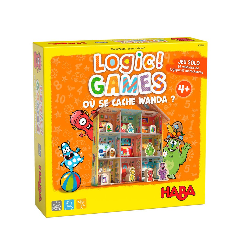 HABA - Jeu de voyage - Logic ! Games - Où Se Cache Wanda ? - 4 ans +
