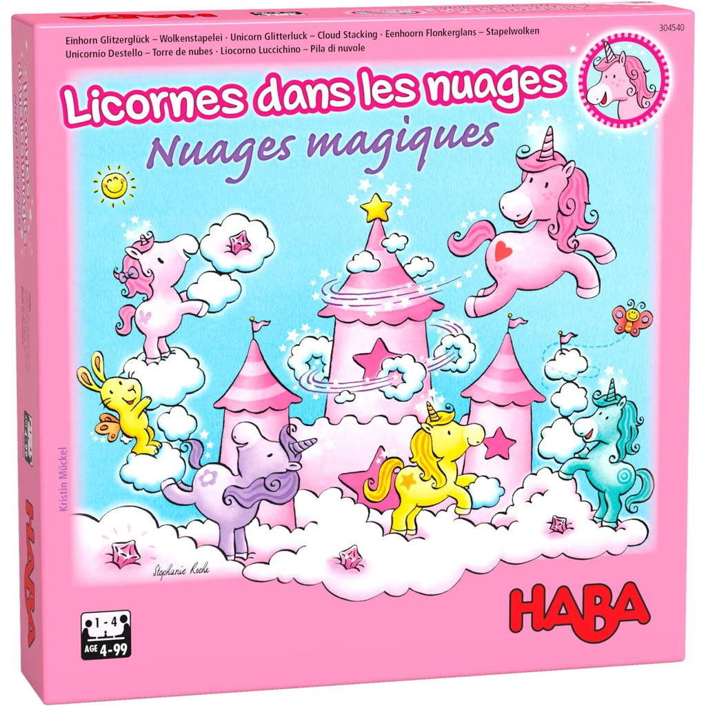 HABA - Jeu Licornes Dans Les Nuages - Nuages Magiques - 4 ans +