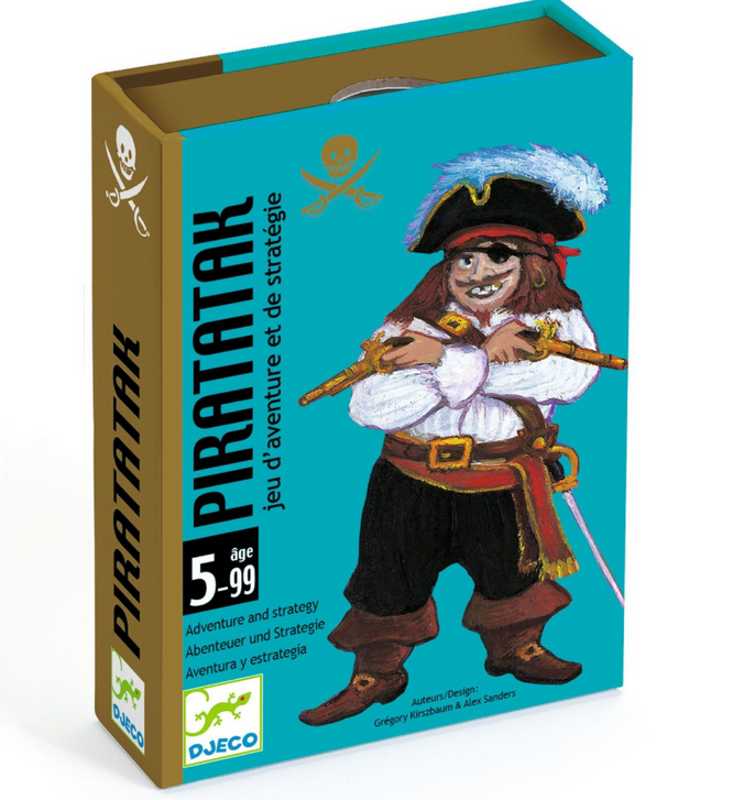DJECO - Jeu de cartes d'aventure et de stratégie - Piratatak - 5 ans +