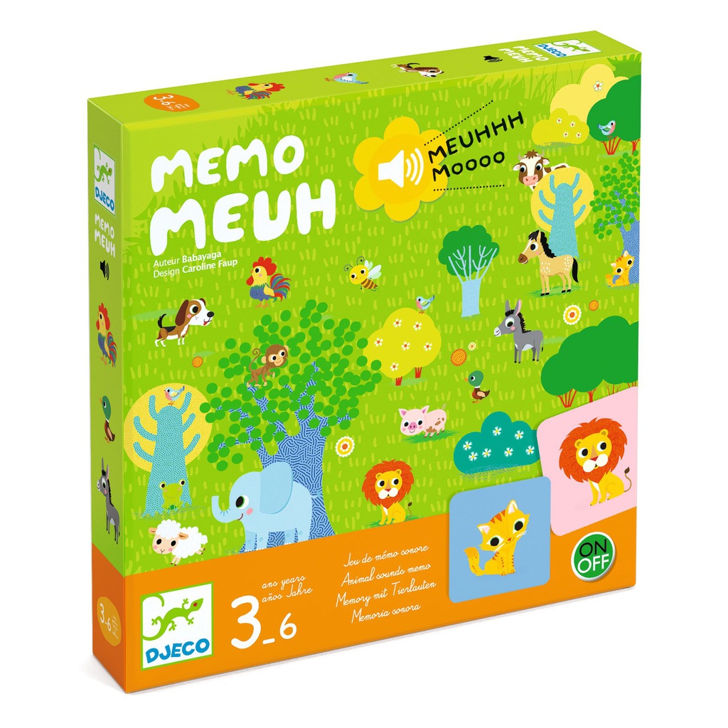 DJECO - Jeu Memo Meuh - 3 à 6 ans