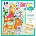 DJECO - Créer avec des stickers avec gommettes - 3 à 6 ans