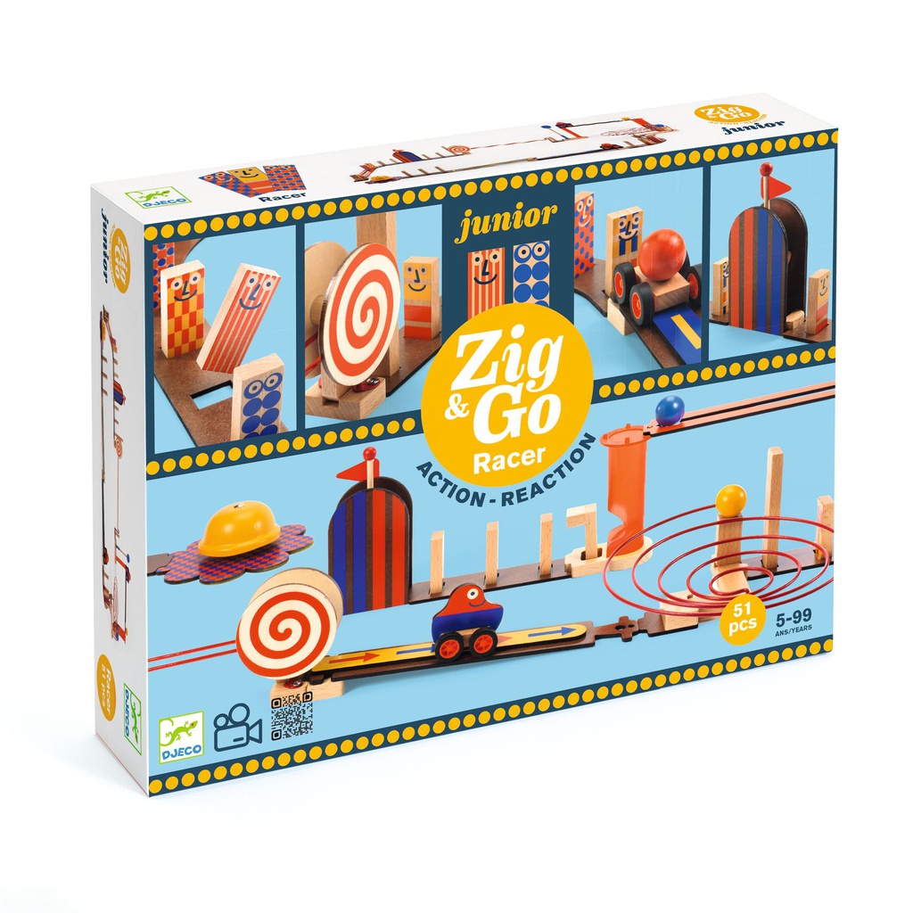 DJECO - Jeu de course Zig &amp; Zag - 5 ans +