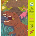 DJECO - 4 cartes à gratter - Le Règne des Dinosaures - 6 à 10 ans