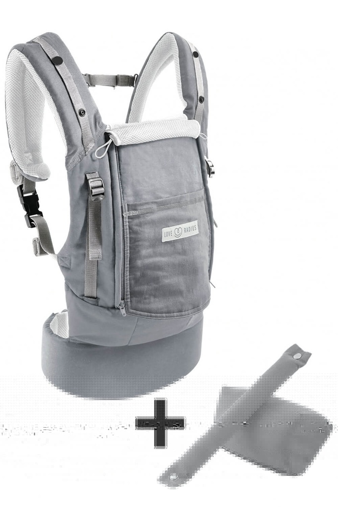 Love Radius - Sac de Portage PhysioCarrier &amp; Kit d'extension - Gris