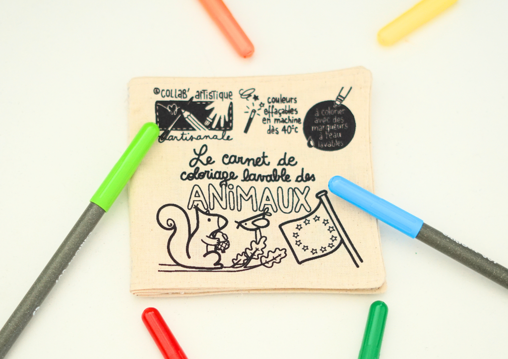 Cleo - Carnet de coloriage lavable - Animaux