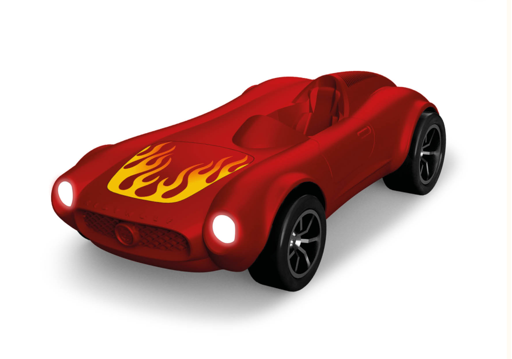 KIDYWOLF - Kidycar Voiture télécommandée - Rouge