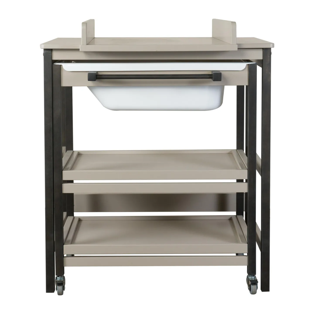 Quax - Table à Langer avec Bain - Smart - Stone-Eboni