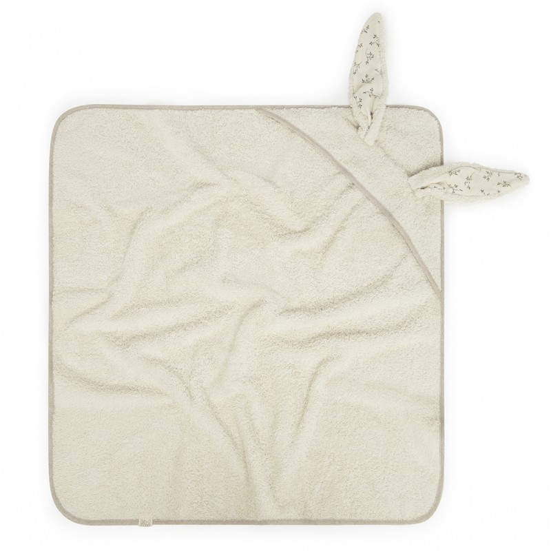 Babyshower - Cape de bain lapin 76x76cm - Olive Bloom
