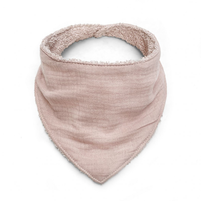 Babyshower - Bavoir bandana - Nude Powder