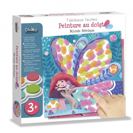 Crealign' - Peinture au doigt - Monde féérique - 3 ans +