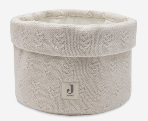 Jollein - Panier de Rangement Grain Knit - Oatmeal