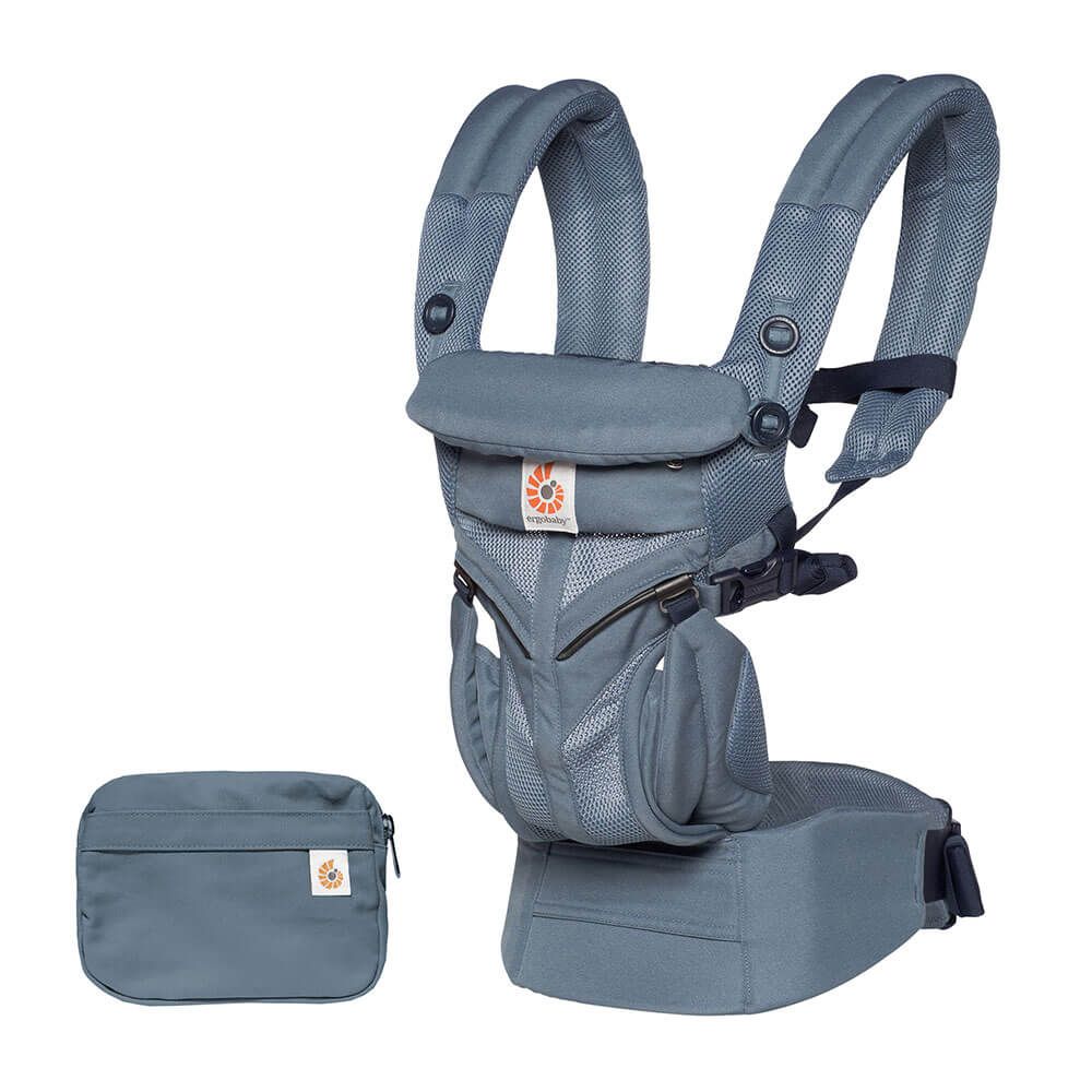 ErgoBaby - Porte-bébé Omni 360 - Mesh - Bleu/Gris