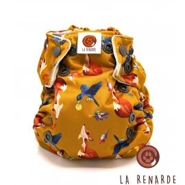 La Renarde - Couche lavable TE2 - Corbeau et Renard