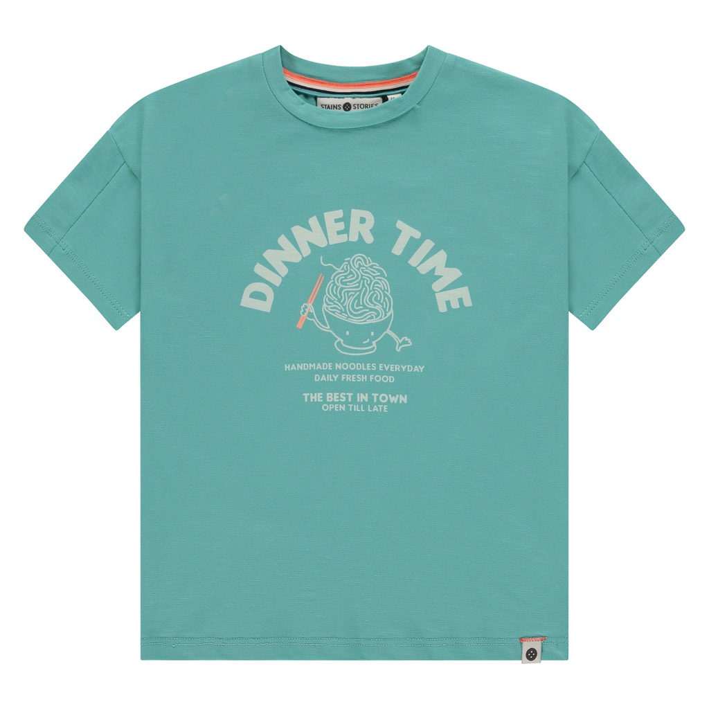 STAINS & STORIES (BY BABYFACE) - T-shirt manches courtes garçon - Turquoise