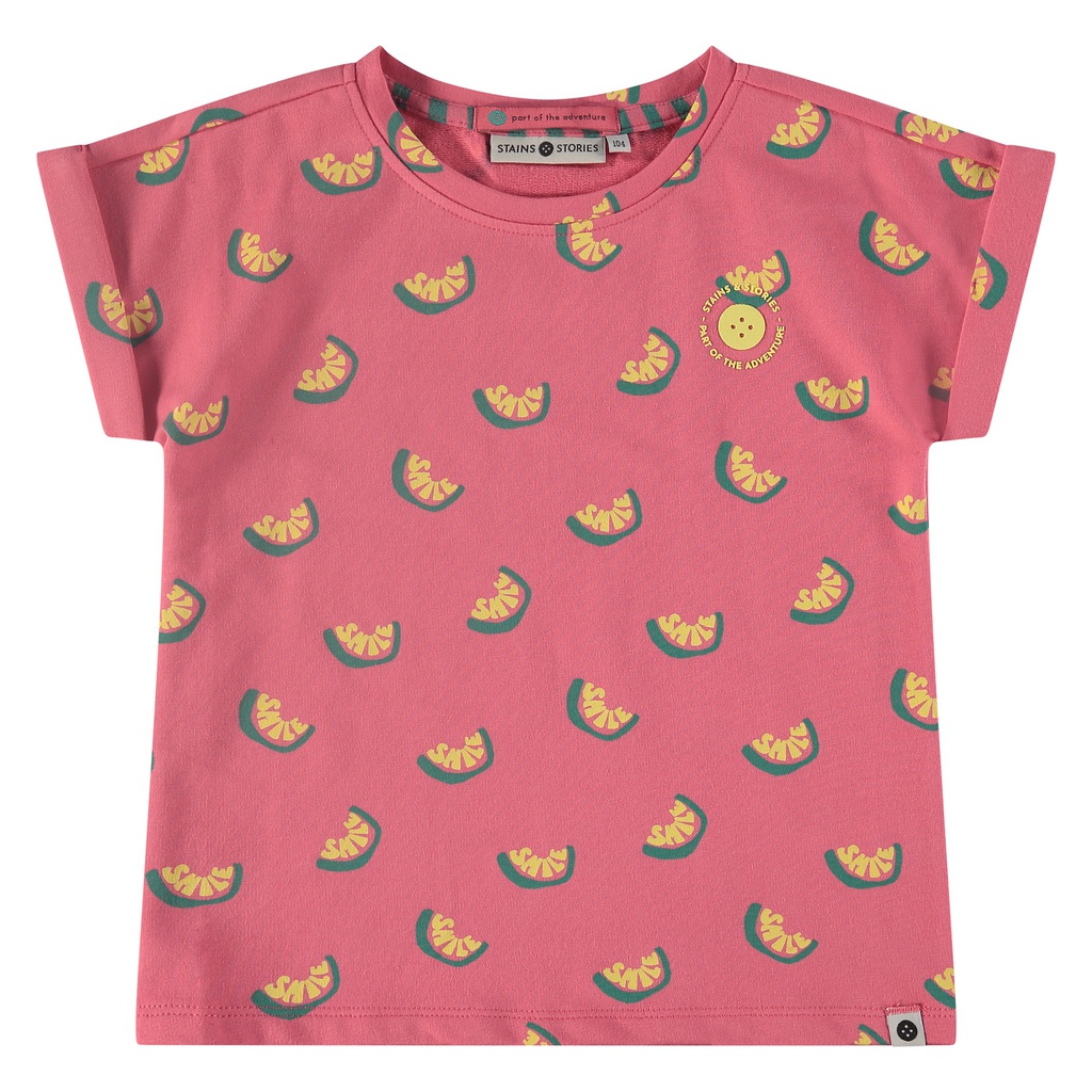 STAINS & STORIES (BY BABYFACE) - T-shirt manches courtes fille - Bubblegum