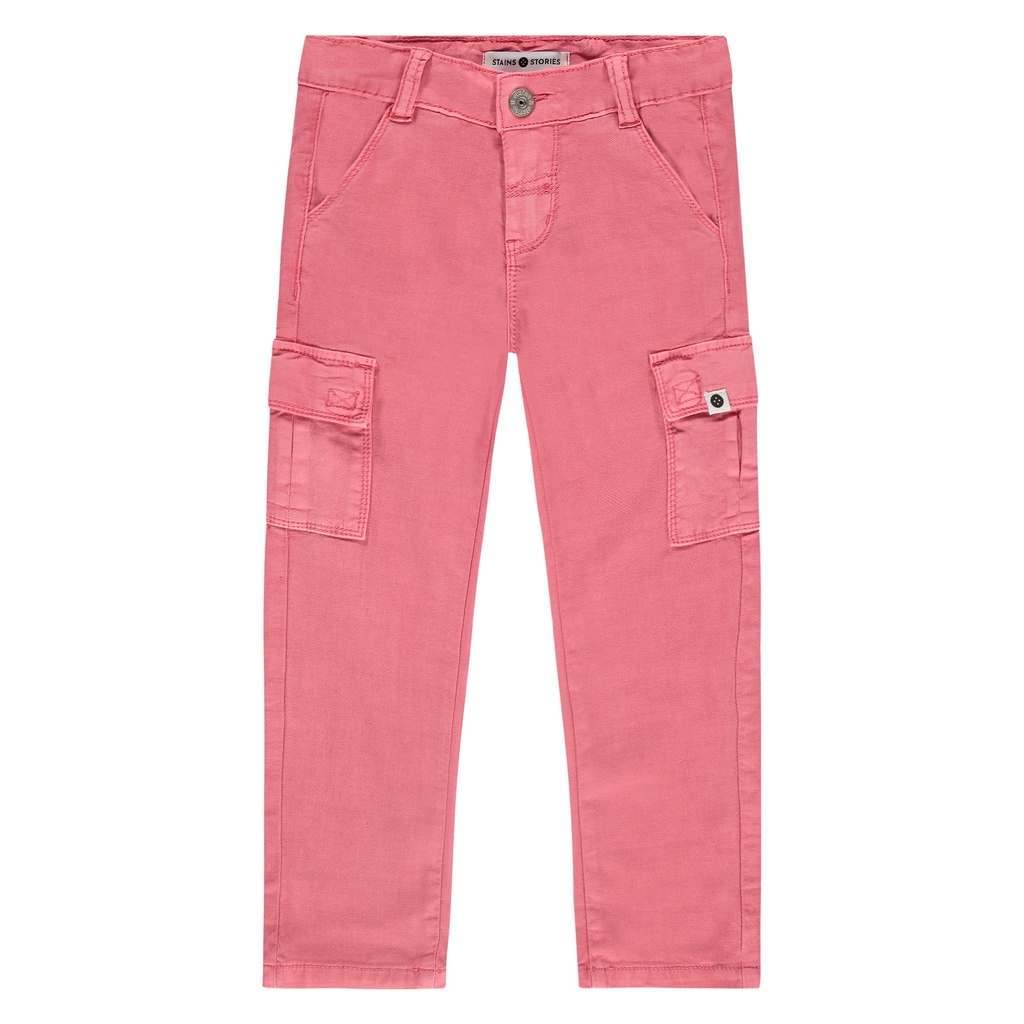 STAINS & STORIES (BY BABYFACE) - Pantalon cargo fille - Bubblegum