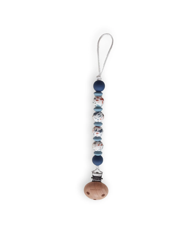 Chewies&More - Attache-tétine Basic Rond & Lentille - Mer