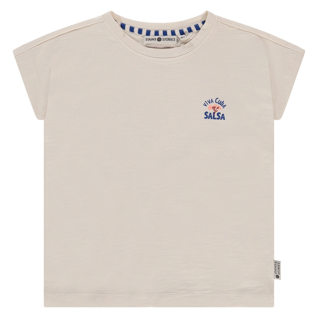 STAINS & STORIES (BY BABYFACE) - T-shirt manches courtes fille - Offwhite