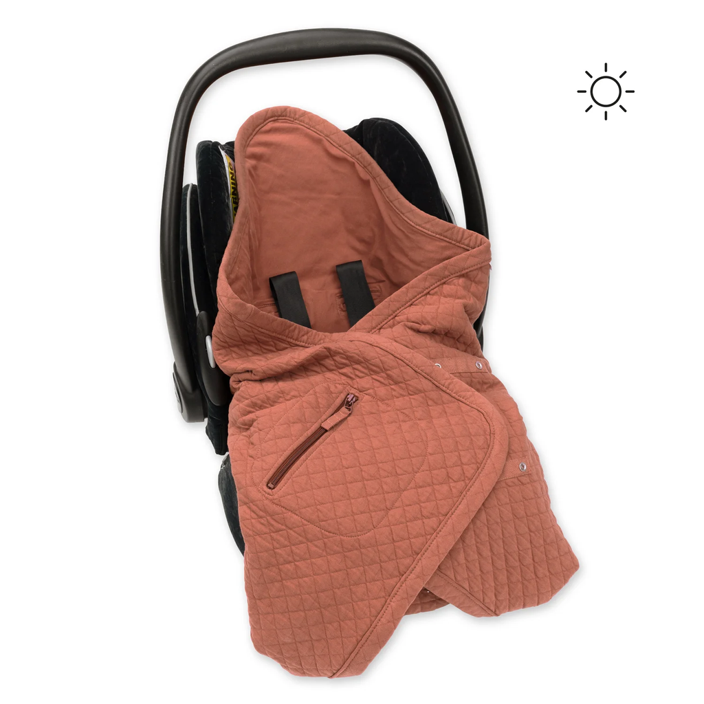 Bemini - Nid d'ange biside 0-12M été Quilted + Jersey - Brick