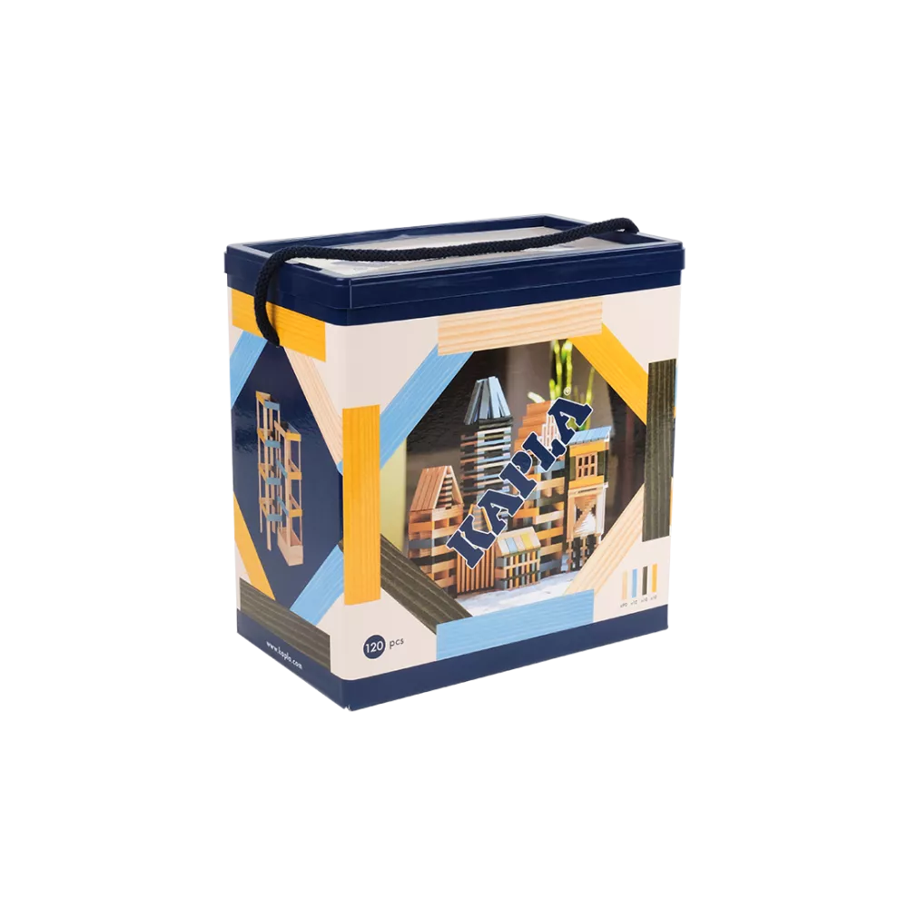 KAPLA - Baril 120 bleu jaune vert - 2 ans +