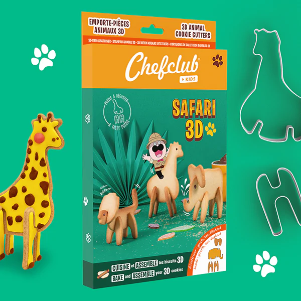 Chefclub Kids - Emporte-pièces - Safari 3D