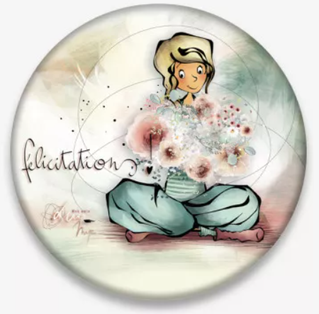 Ed. Cortil - Mon amie Luce - Magnet "Félicitations"