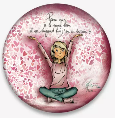 Ed. Cortil - Mon amie Luce - Magnet "Parce que je le vaux bien"