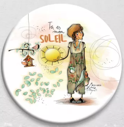 Ed. Cortil - Mon amie Luce - Magnet "Mon soleil"