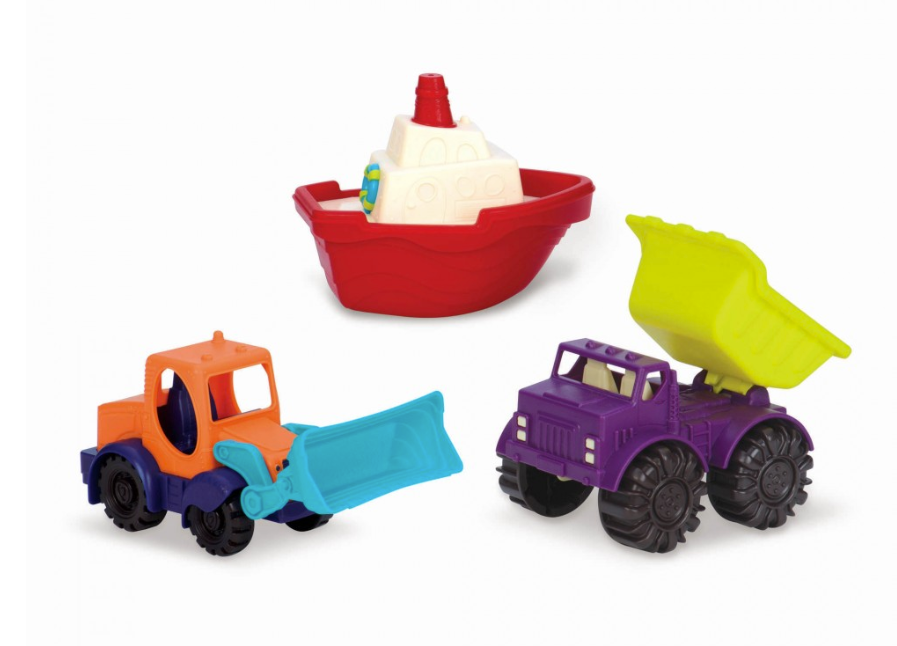 B Toys - Set de 3 mini vehicules