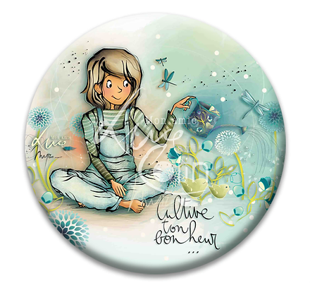 Ed. Cortil - Mon amie Luce - Magnet "Cultive ton bonheur"