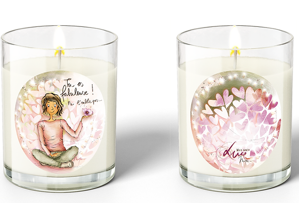 Ed. Cortil - Grande bougie Mon amie Luce - "Tu es fabuleuse"