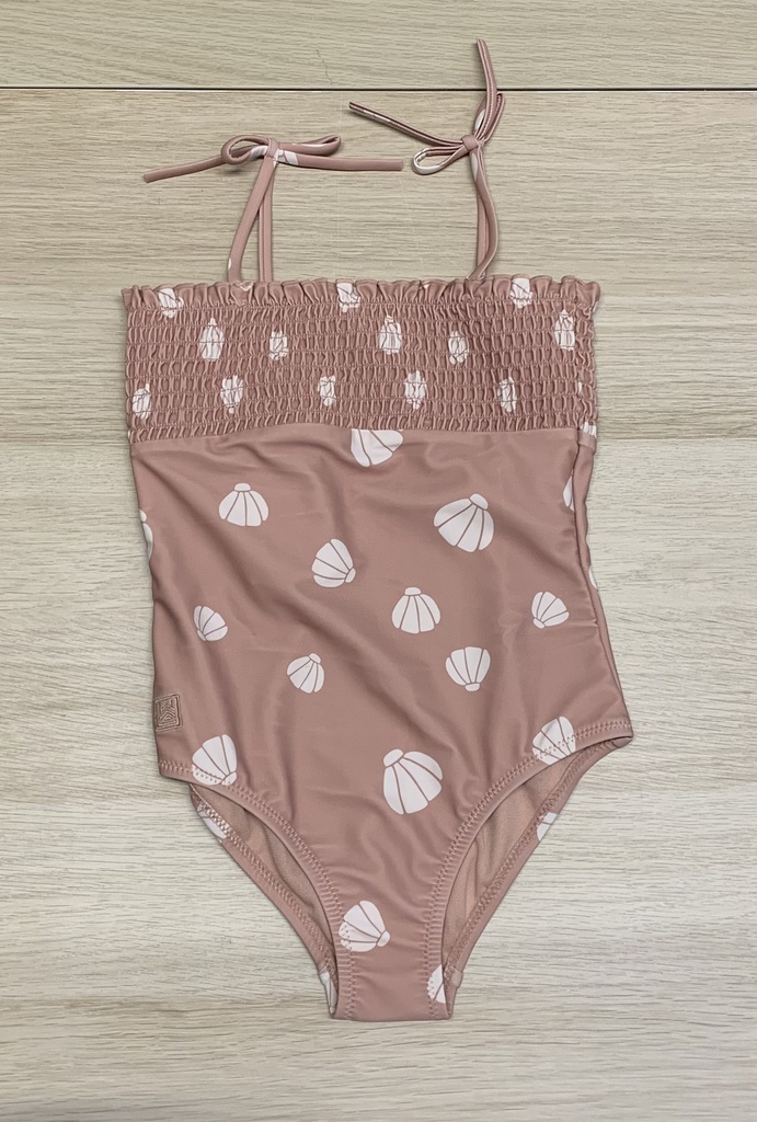 Liewood - Maillot De Bain Imprimé Smock Larisa - Shell/Pale tuscany