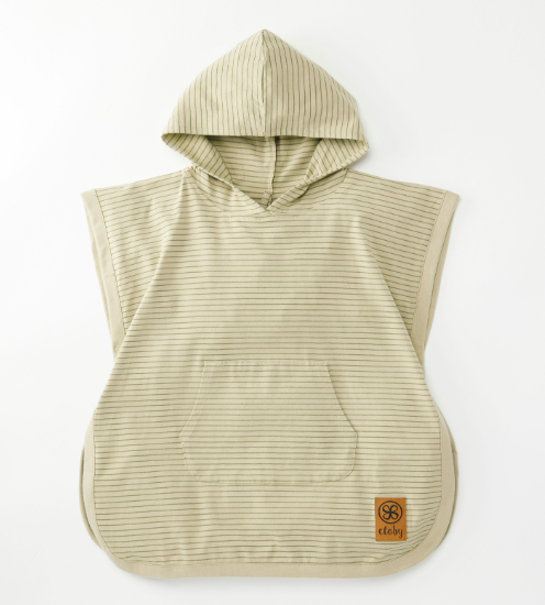 Cloby - UV Poncho UPF 50+ - Sandy Beach & Peanut Brown - 3-5 ans