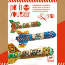 DJECO - Do It Yourself - 3 Avions à colorier - 4 ans +