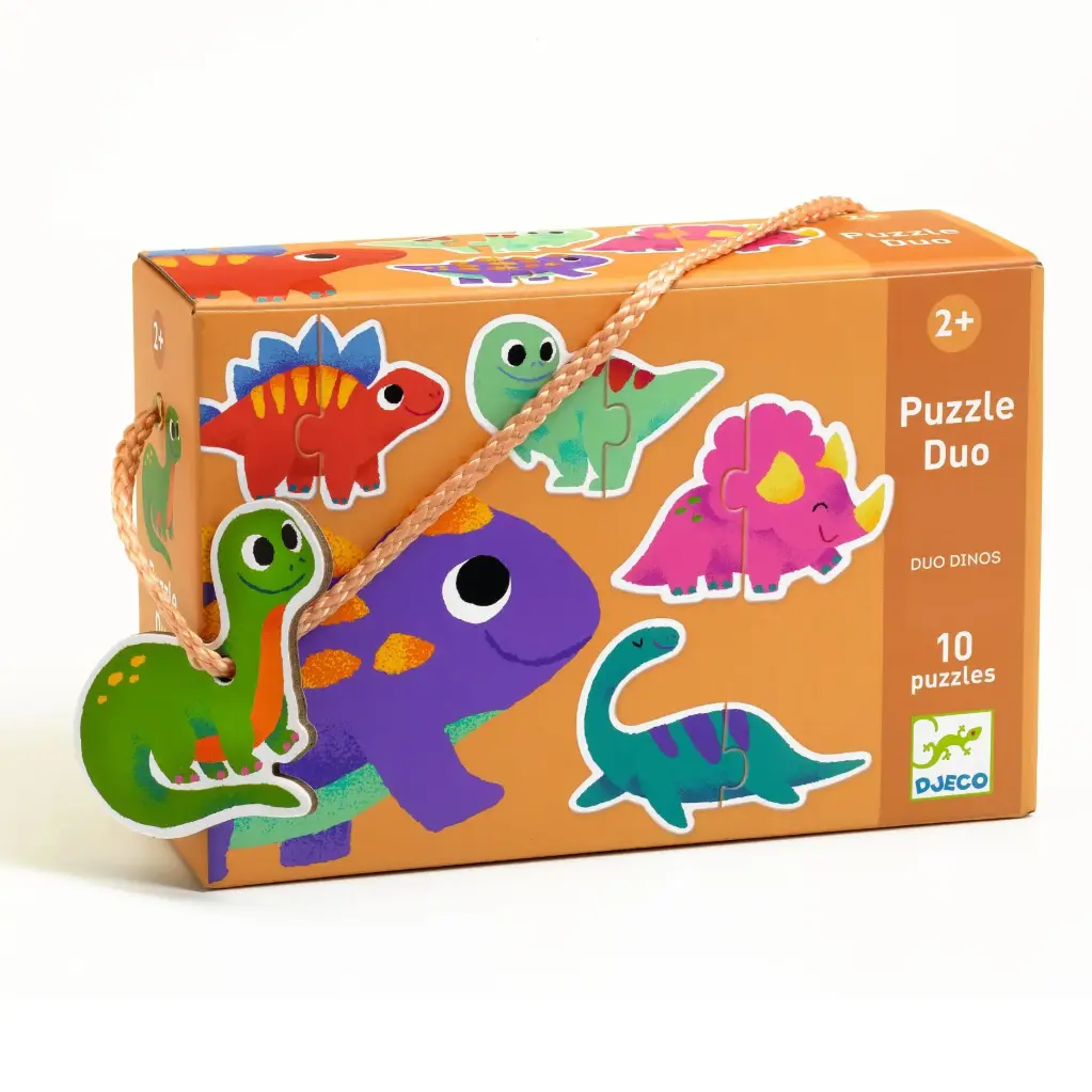 DJECO - Puzzle duo Dinos - 2 ans