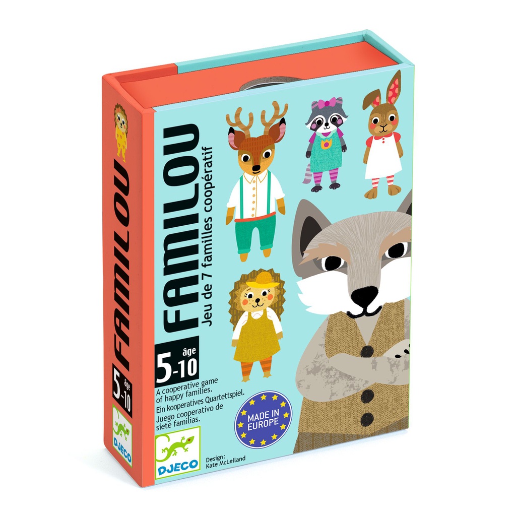 DJECO - Jeu de cartes - Familou - 5 à 10 ans