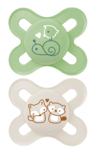 Mam - Tétine en silicone - Original Start - 0-2 mois - Vert / Beige