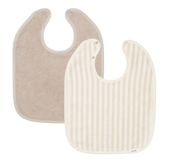 Koeka - Pack de 2 Bavoirs - Playa sand/clay
