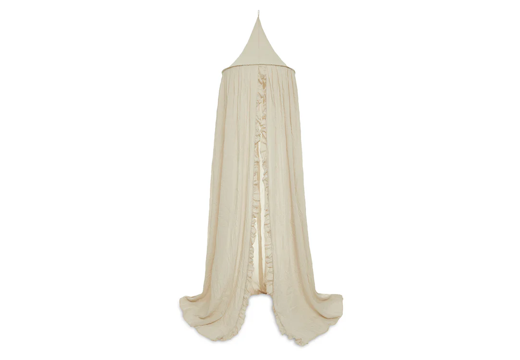 Jollein - Ciel de lit Vintage 245cm Ruffle - Nougat
