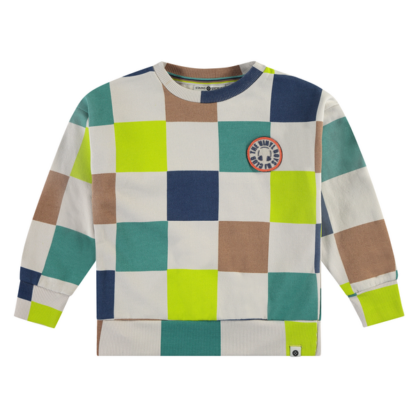 Stains & Stories (by Babyface) - Pull à carreaux - Bone