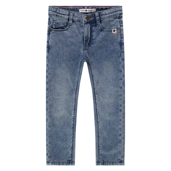STAINS & STORIES (BY BABYFACE) - Pantalon fille - Mid Blue denim