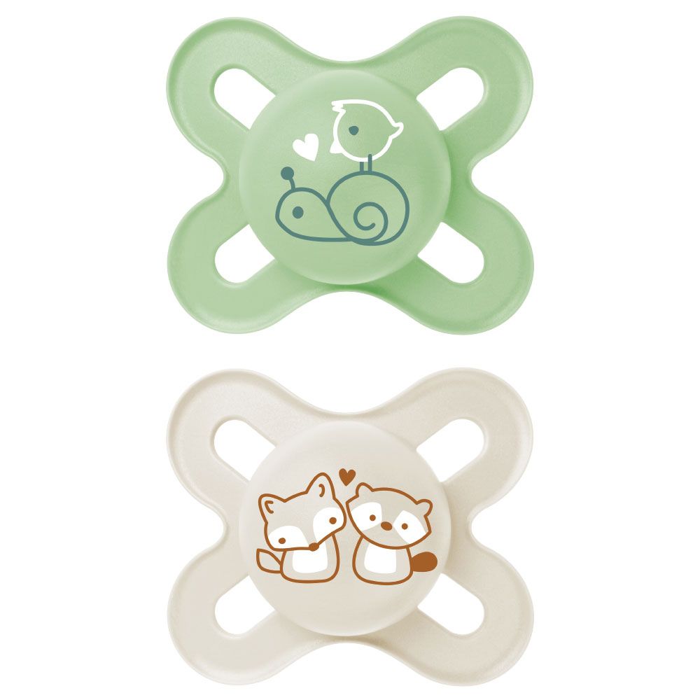Mam - Tétine Original Start - 0-2 mois - Vert / Beige