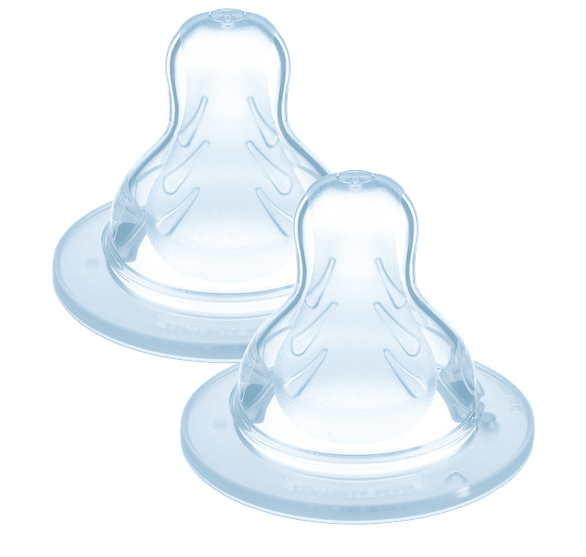Mam - Lot de 2 tétines taille 3 pour biberon - 6 mois +