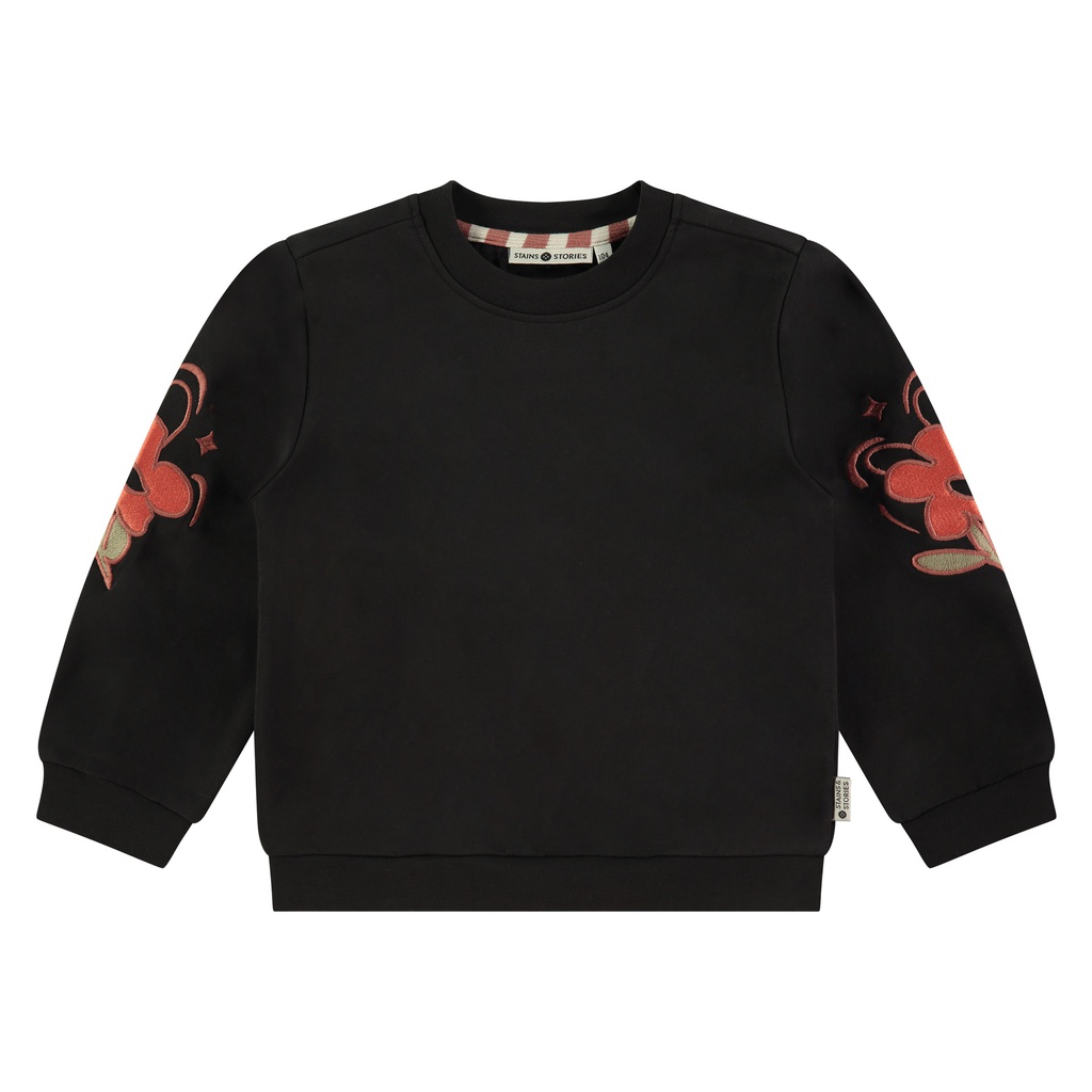STAINS & STORIES (BY BABYFACE) - Sweatshirt fille - Nearly Black
