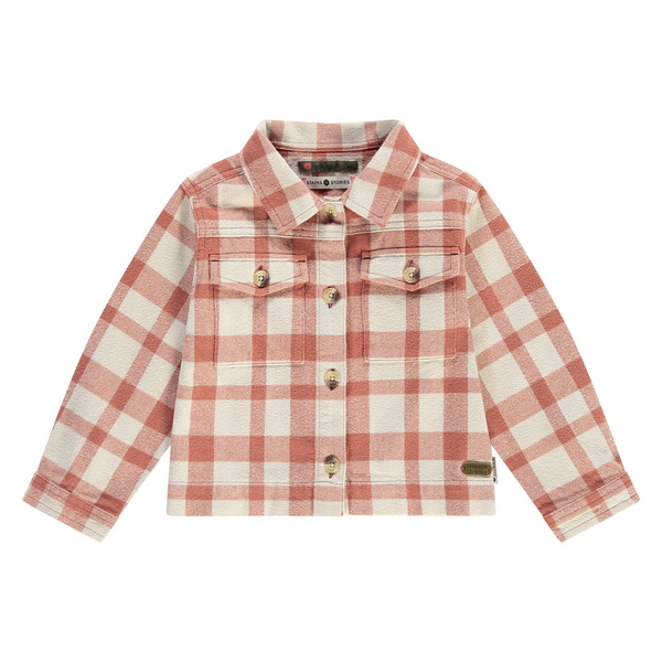 STAINS & STORIES (BY BABYFACE) - Chemise à carreaux - Stone