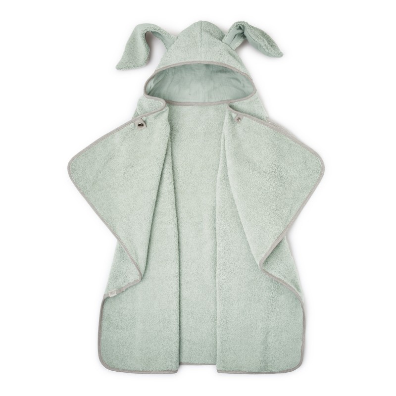 Babyshower - Cape de bain lapin large - Sage Powder